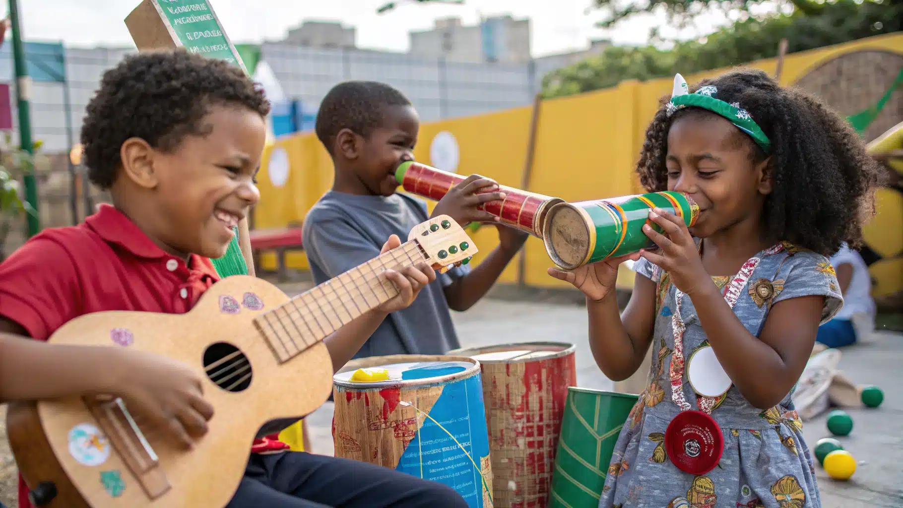 instruments recyclés enfants